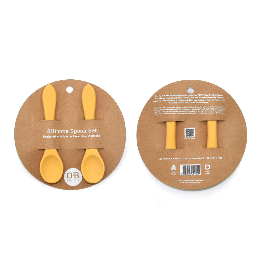 2pk Silicone Baby Spoons