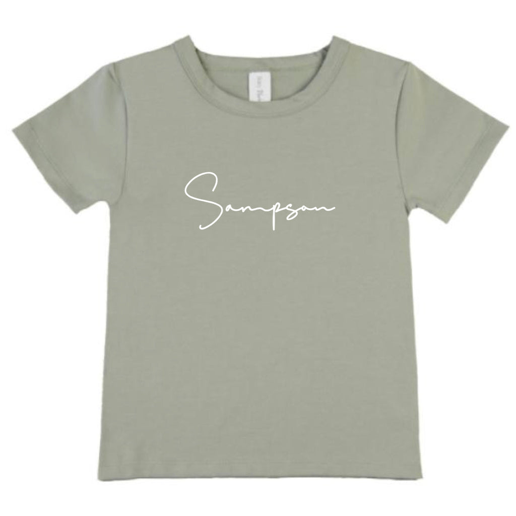 Personalised Tee - Sage