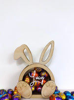 Personalised Wooden Fillable Easter Bunny