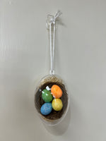 Handmade Easter egg nest ornament