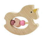 Wooden Animal Rattle