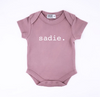 Personalised Name Short Sleeve Onesie