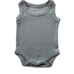 Basic Singlet Bodysuit - Dusty Blue