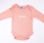 Personalised Name Long Sleeve Onesie