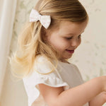 Organic Cotton Noelle 2pk Bow - Victoria Blush