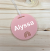 Personalised Circle Bag Tag