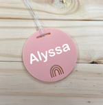 Personalised Circle Bag Tag