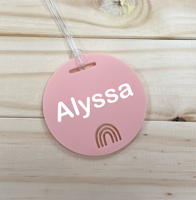 Personalised Circle Bag Tag