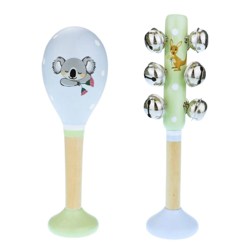 Bush Buddies Australian Animals Maraca & Bellstick Set