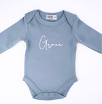 Personalised Name Long Sleeve Onesie