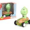 Wooden Press Go Racer Dinosaur with Sound and Light