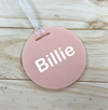 Personalised Circle Bag Tag