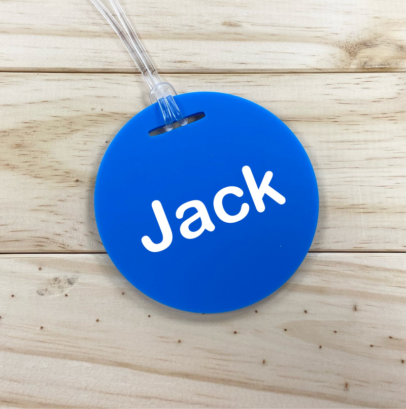 Personalised Circle Bag Tag
