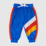 Retro Lightweight Sporty Pants -Blue Multi