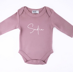 Personalised Name Long Sleeve Onesie