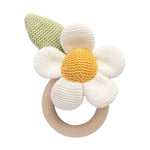 Daisy Teething Ring Rattle - Whimsical Wonderland