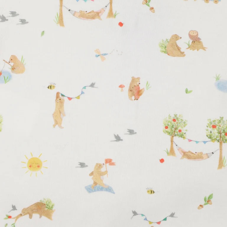 Bear Organic Short Sleeve Zipsuit