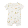 Bear Organic Short Sleeve Zipsuit