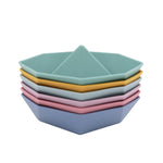 Silicone Origami Bath Boats - 6 Pack