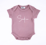 Personalised Name Short Sleeve Onesie