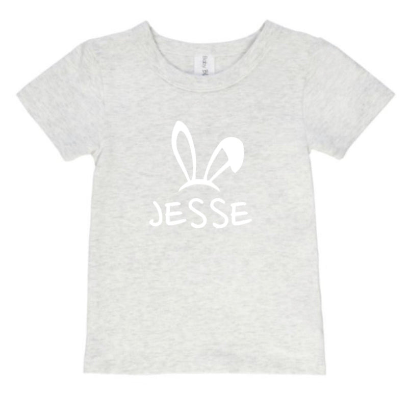 Personalised Bunny Name Tees (size 6-12)