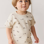 Pima Cotton Wesley Tee - Fly High Vanilla Cream