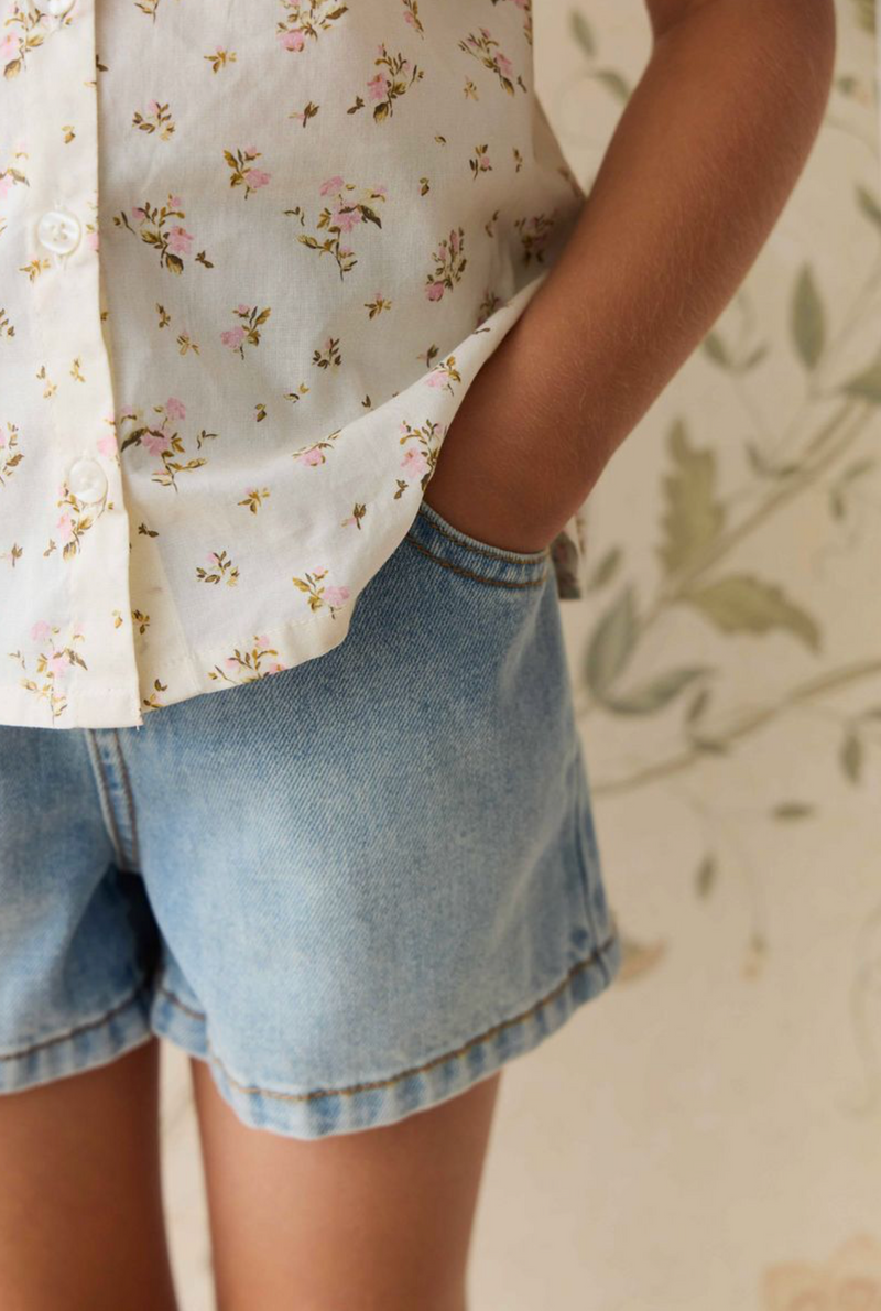 Reid Denim Short - Antique Blue