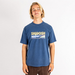 Rising Fun Regular Tee in Navy
