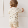 Pima Cotton Wesley Tee - Fly High Vanilla Cream