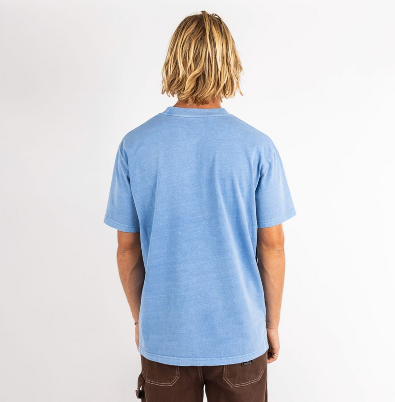All Downhill Regular Tee in Dusty Blue