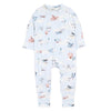 Harlan Print Long Sleeve ZipSuit