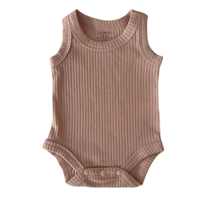 Basic Singlet Bodysuit - Pink