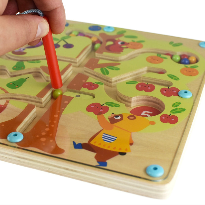 Magnetic Counting Fruit Ball Maze Tree