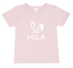 Personalised Bunny Name Tees (size 6-12)