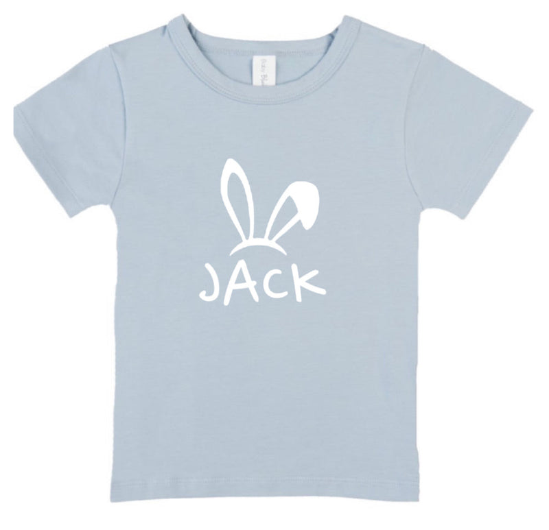 Personalised Bunny Name Tees (size 6-12)
