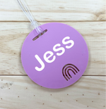 Personalised Circle Bag Tag