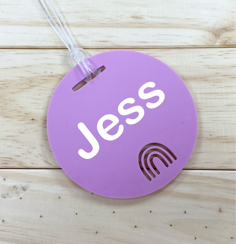 Personalised Circle Bag Tag