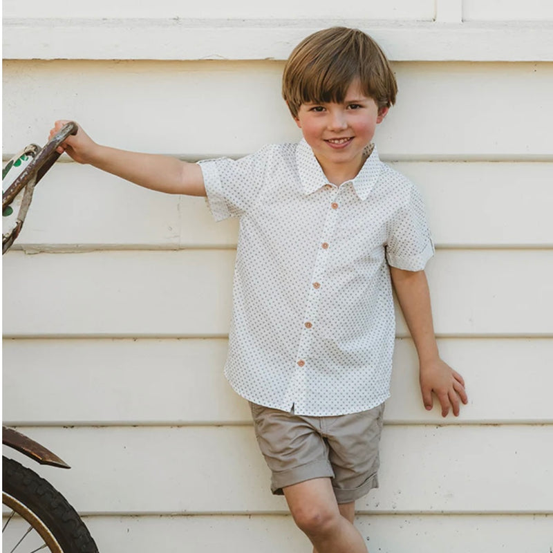 Roman Geo Print Short Sleeve Shirt