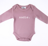 Personalised Name Long Sleeve Onesie