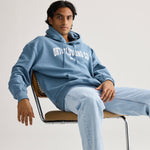 Collage Logo Hoodie Pacific Blue