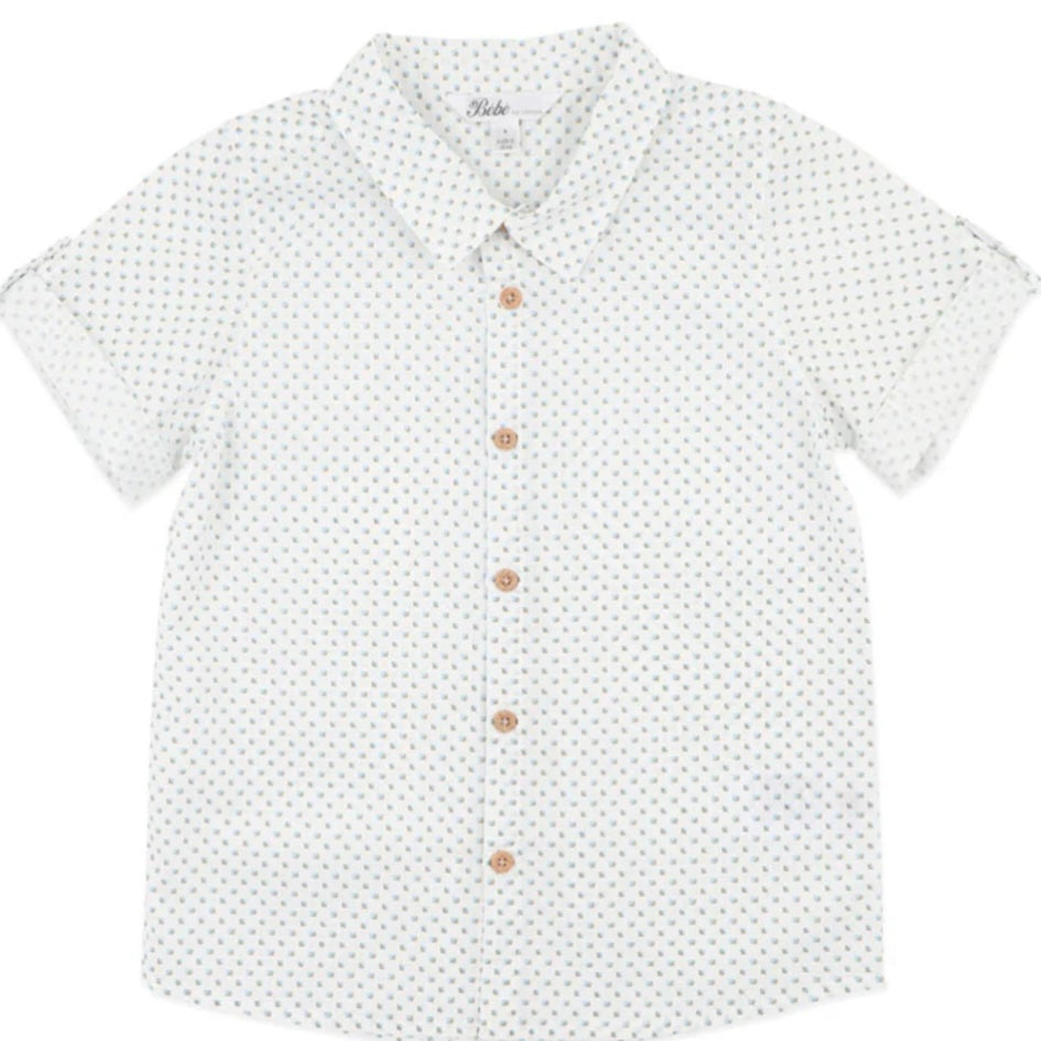 Roman Geo Print Short Sleeve Shirt