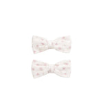 Organic Cotton Noelle 2pk Bow - Victoria Blush