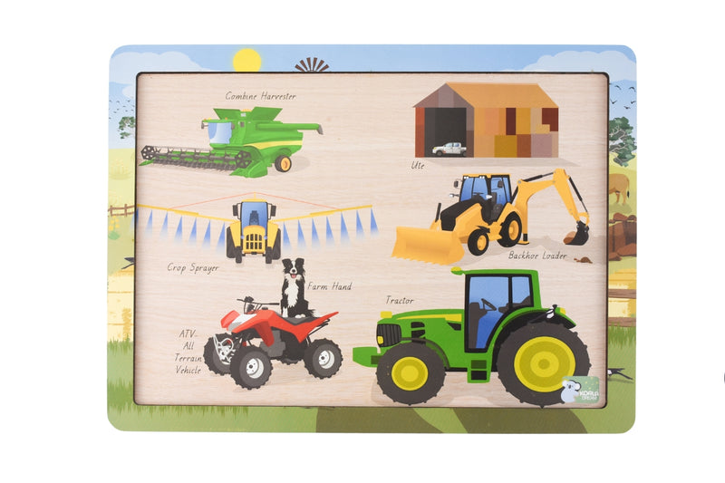 Aussie Farm Vecicles Jigsaw Puzzle 24PCS