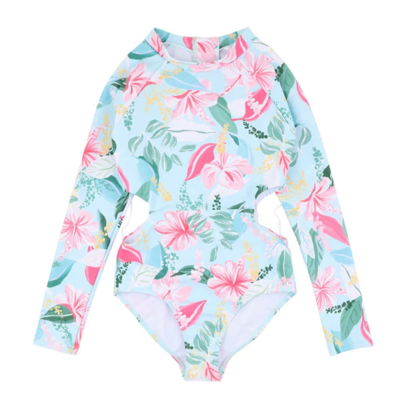 Keely Cut Out Long Sleeve Sunsuit