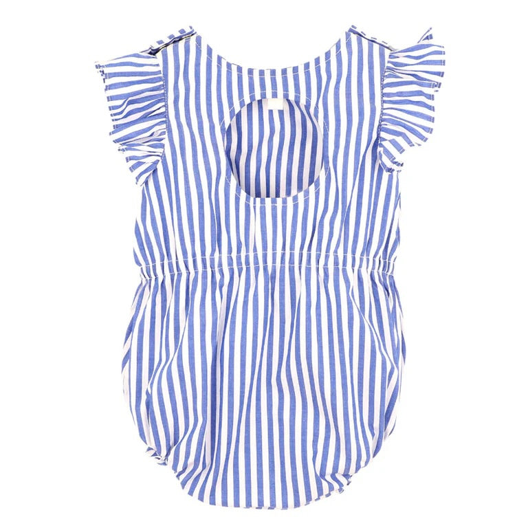 Summer Vacay Blue Striped BodySuit