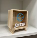 Personalised Sport Wooden Money Box