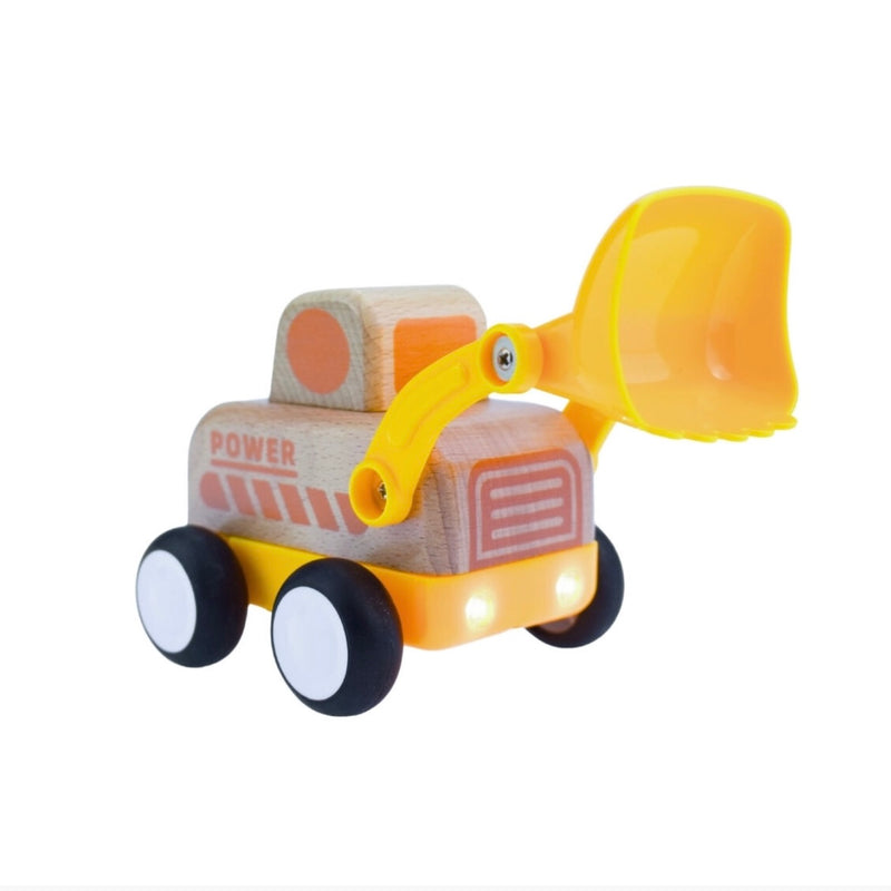 Wooden Friction Bulldozer with Sound and Light