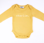 Personalised Name Long Sleeve Onesie