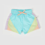 Retro Lightweight Sporty Shorts - Lagoon