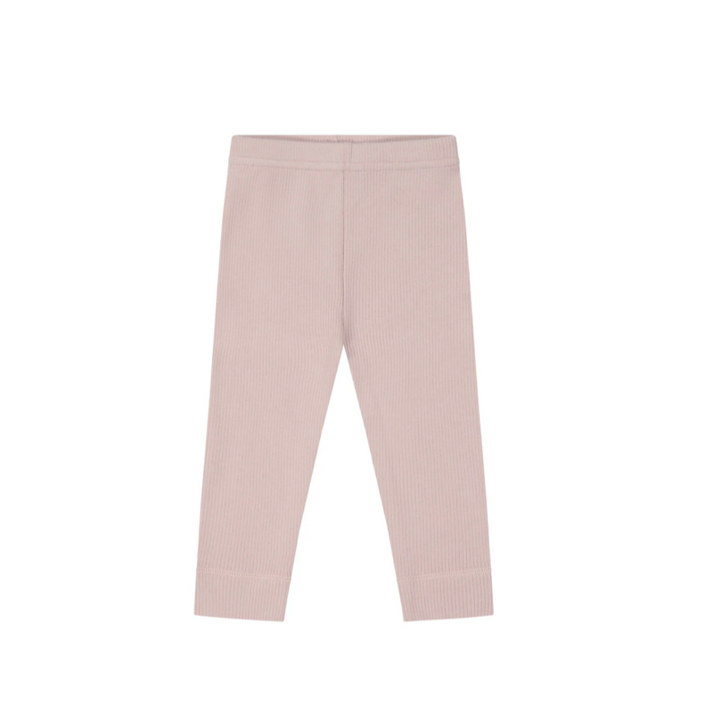 Organic Cotton Modal Elastane Leggings - Powder Pink